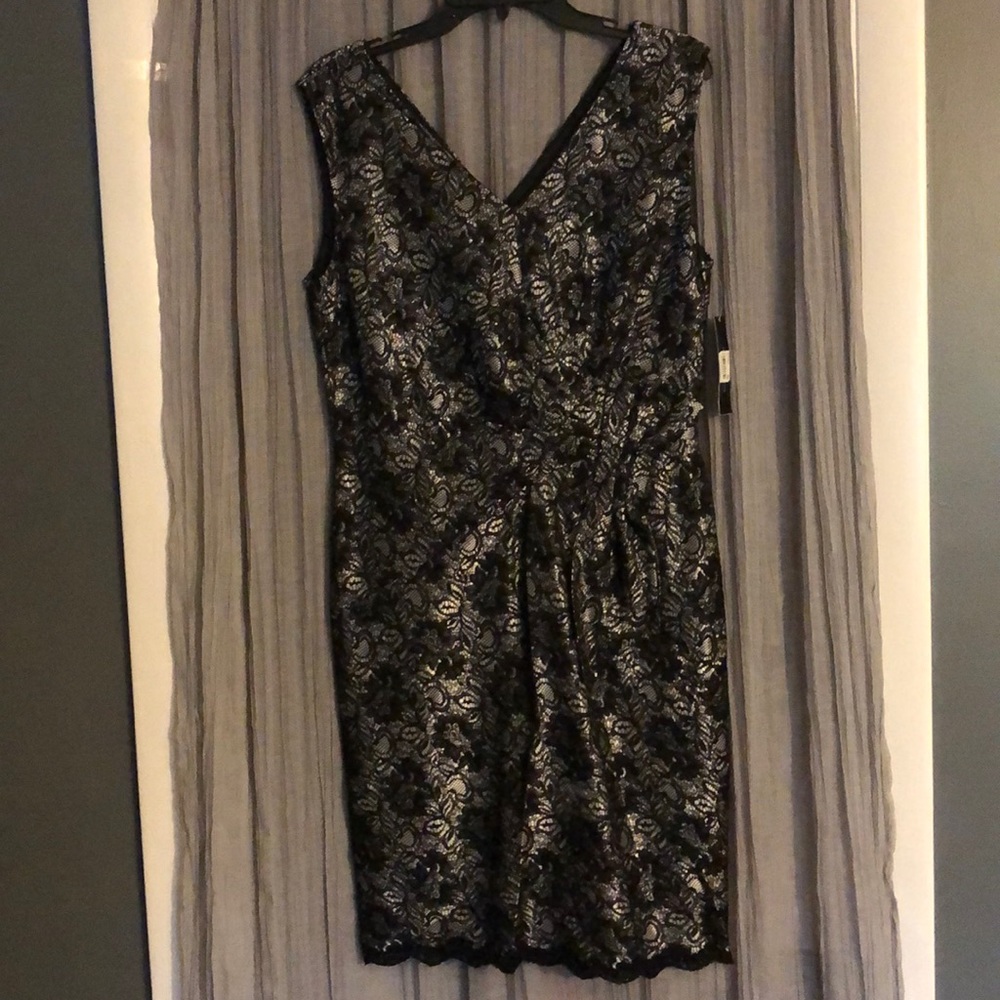 Tahari Allover-Lace Sheath Dress